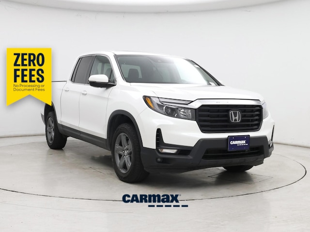 White 2023 Honda Ridgeline Pickup Truck All-Wheel Drive Automatic