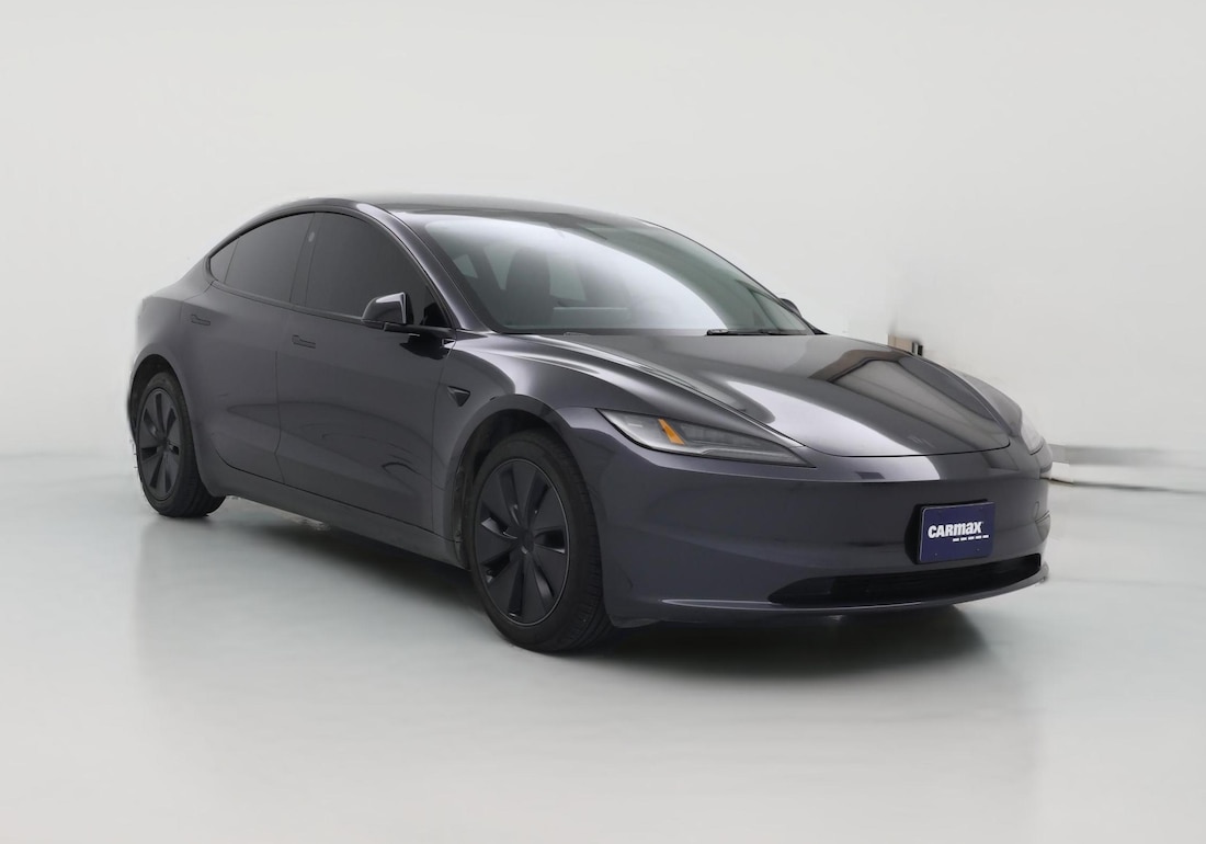 2025 Tesla Model 3 Long Range Rear-Wheel Drive in Gray — CarMax photo