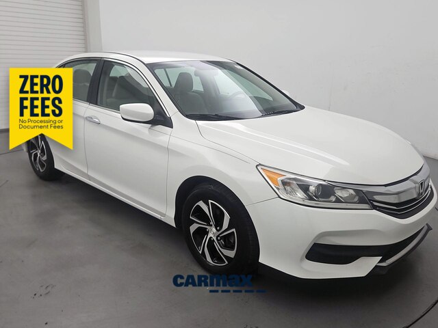 White 2017 Honda Accord Sedan Front-Wheel Drive Automatic