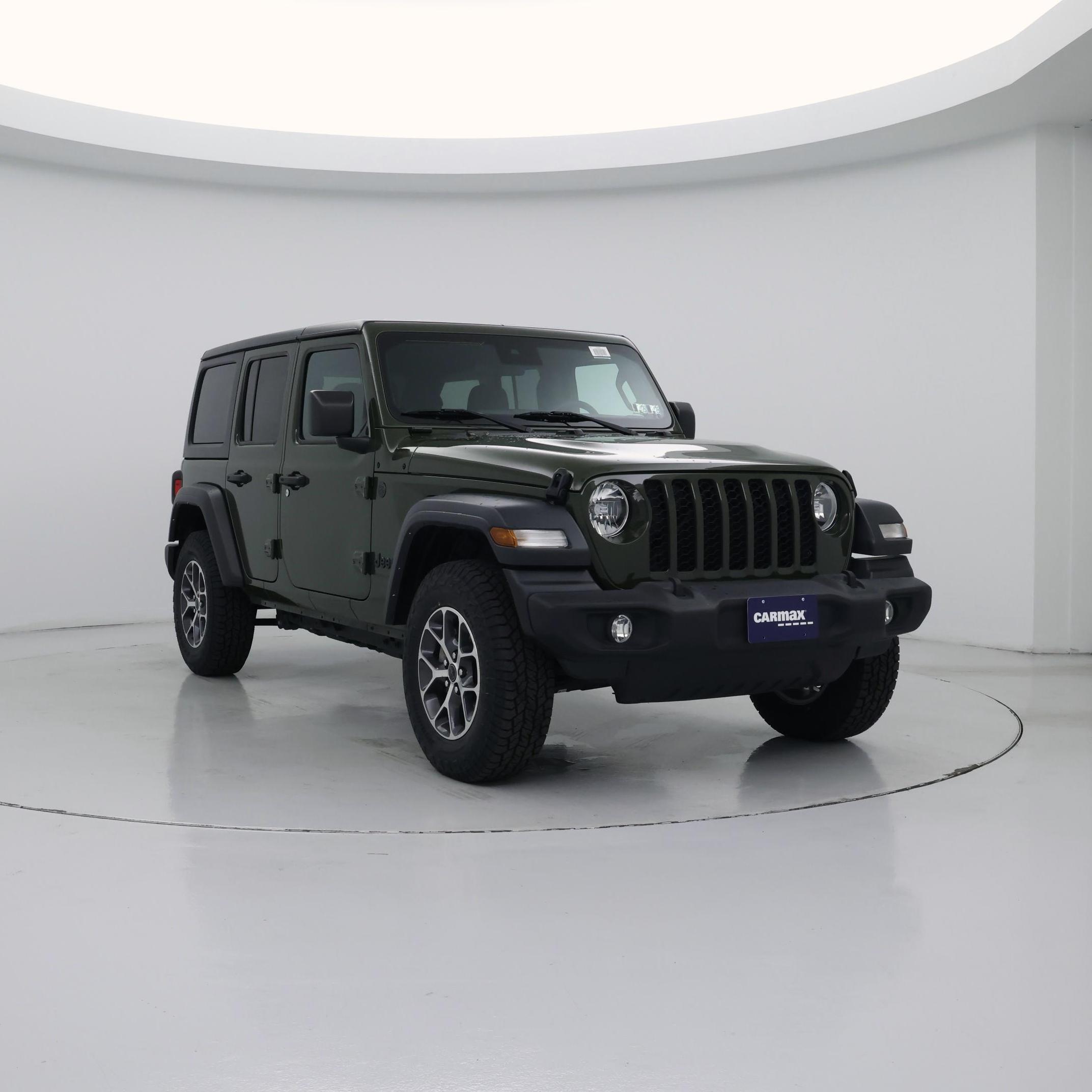 Green 2024 Jeep Wrangler Sport S 4-Door 4WD SUV / Crossover Four-Wheel Drive Automatic