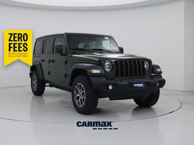 Green 2024 Jeep Wrangler Sport S 4-Door 4WD SUV / Crossover Four-Wheel Drive Automatic