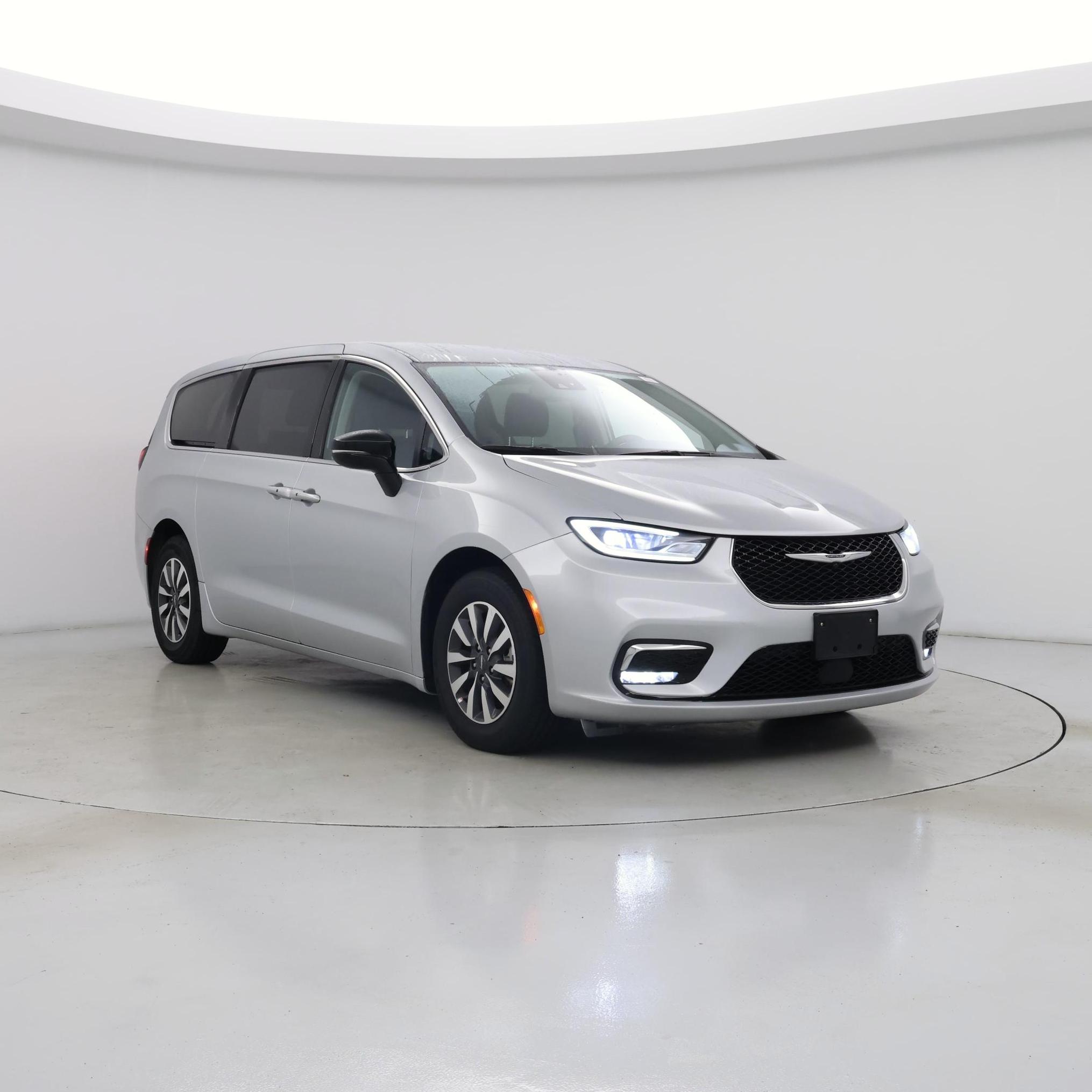 Silver 2024 Chrysler Pacifica Hybrid Minivan Front-Wheel Drive Automatic