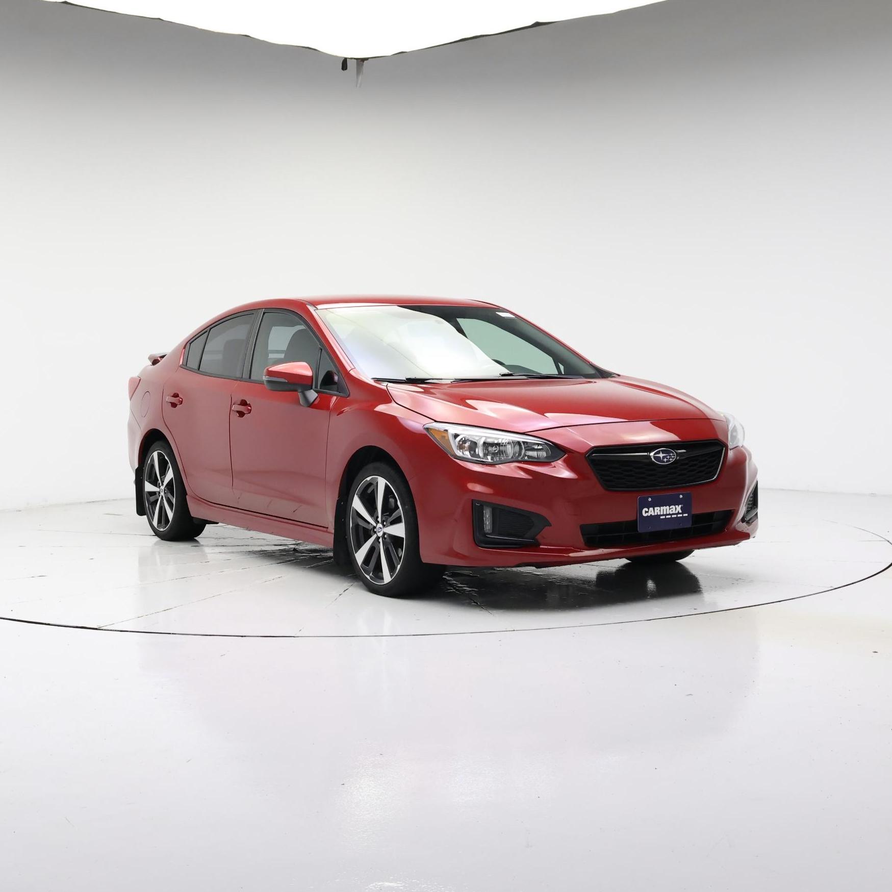 Red 2017 Subaru Impreza Sedan All-Wheel Drive Automatic