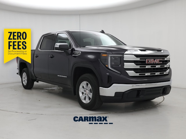 Gray 2022 GMC Sierra 1500 SLE Crew Cab 4WD Pickup Truck Four-Wheel Drive Automatic