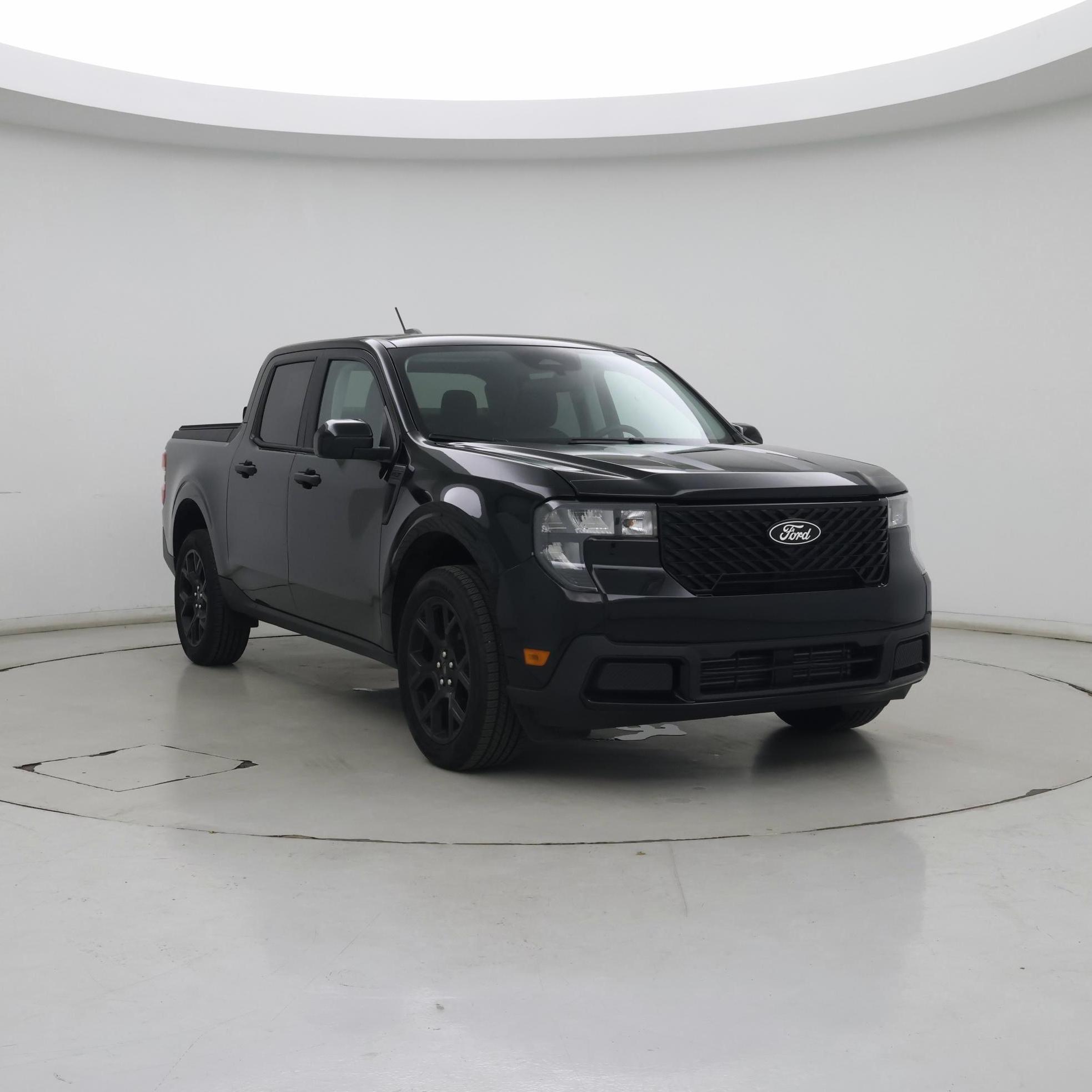 Black 2025 Ford Maverick XLT SuperCrew AWD Pickup Truck All-Wheel Drive Automatic
