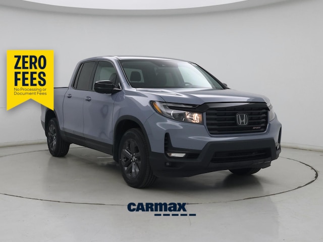 Gray 2023 Honda Ridgeline Sport AWD Pickup Truck All-Wheel Drive Automatic