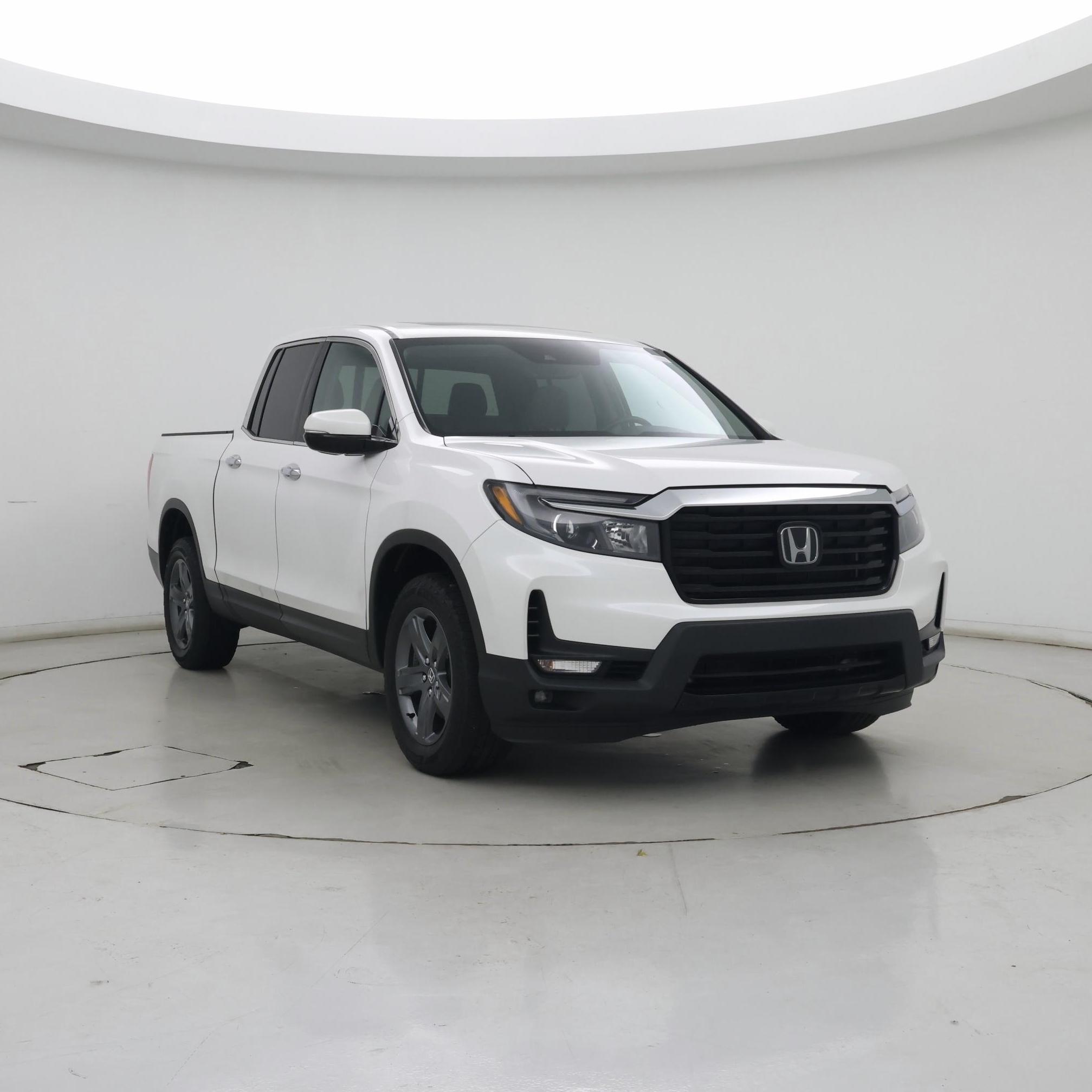 White 2023 Honda Ridgeline RTL-E AWD Pickup Truck All-Wheel Drive Automatic