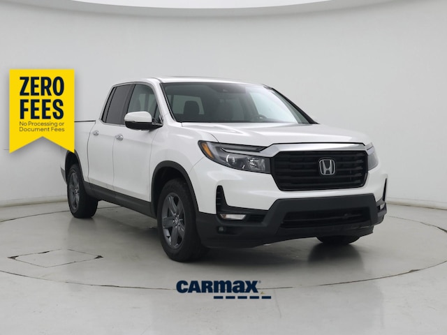White 2023 Honda Ridgeline RTL-E AWD Pickup Truck All-Wheel Drive Automatic