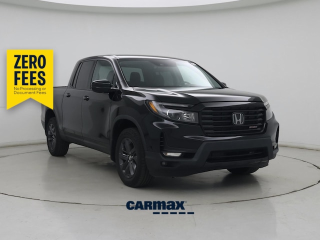 Black 2023 Honda Ridgeline Sport AWD Pickup Truck All-Wheel Drive Automatic