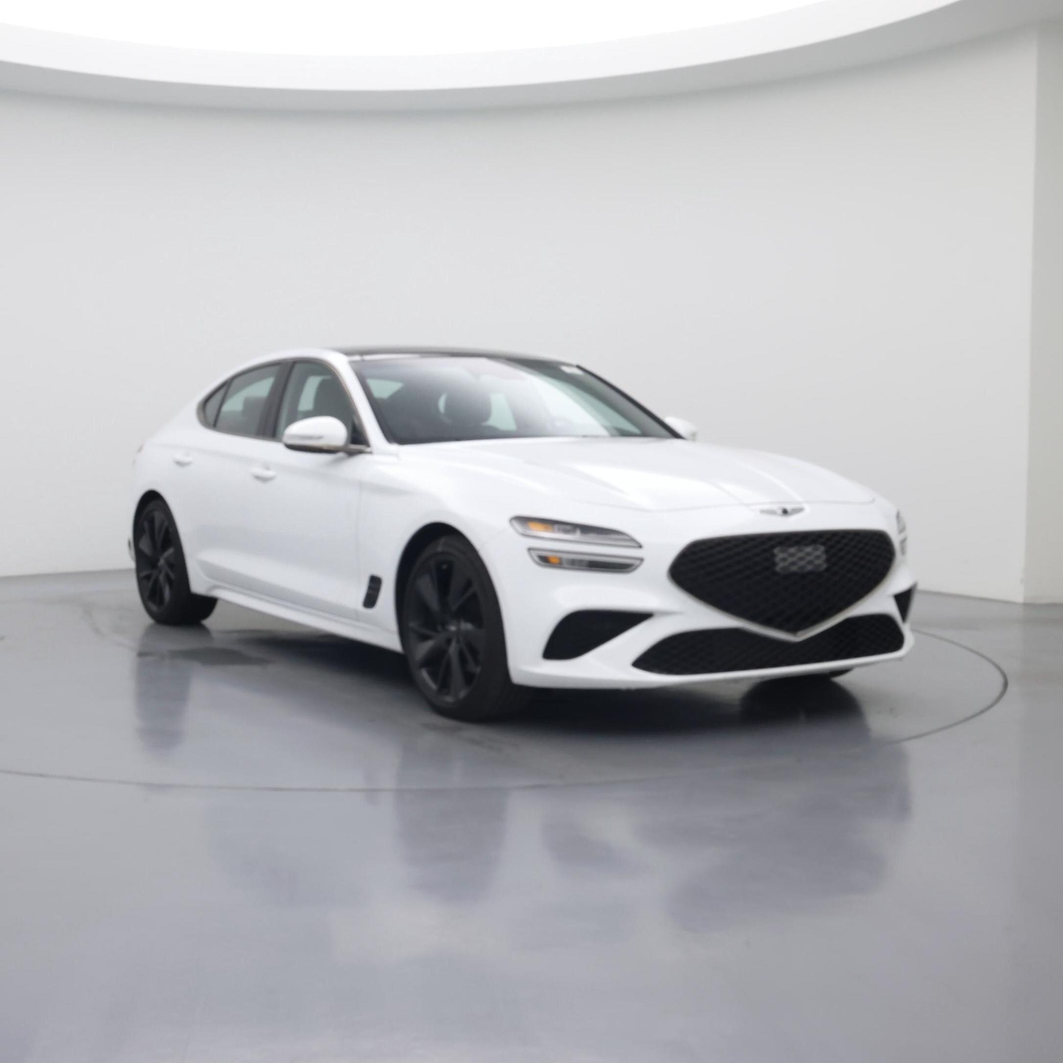 White 2023 Genesis G70 Sedan Rear-Wheel Drive Automatic