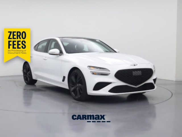 White 2023 Genesis G70 Sedan Rear-Wheel Drive Automatic