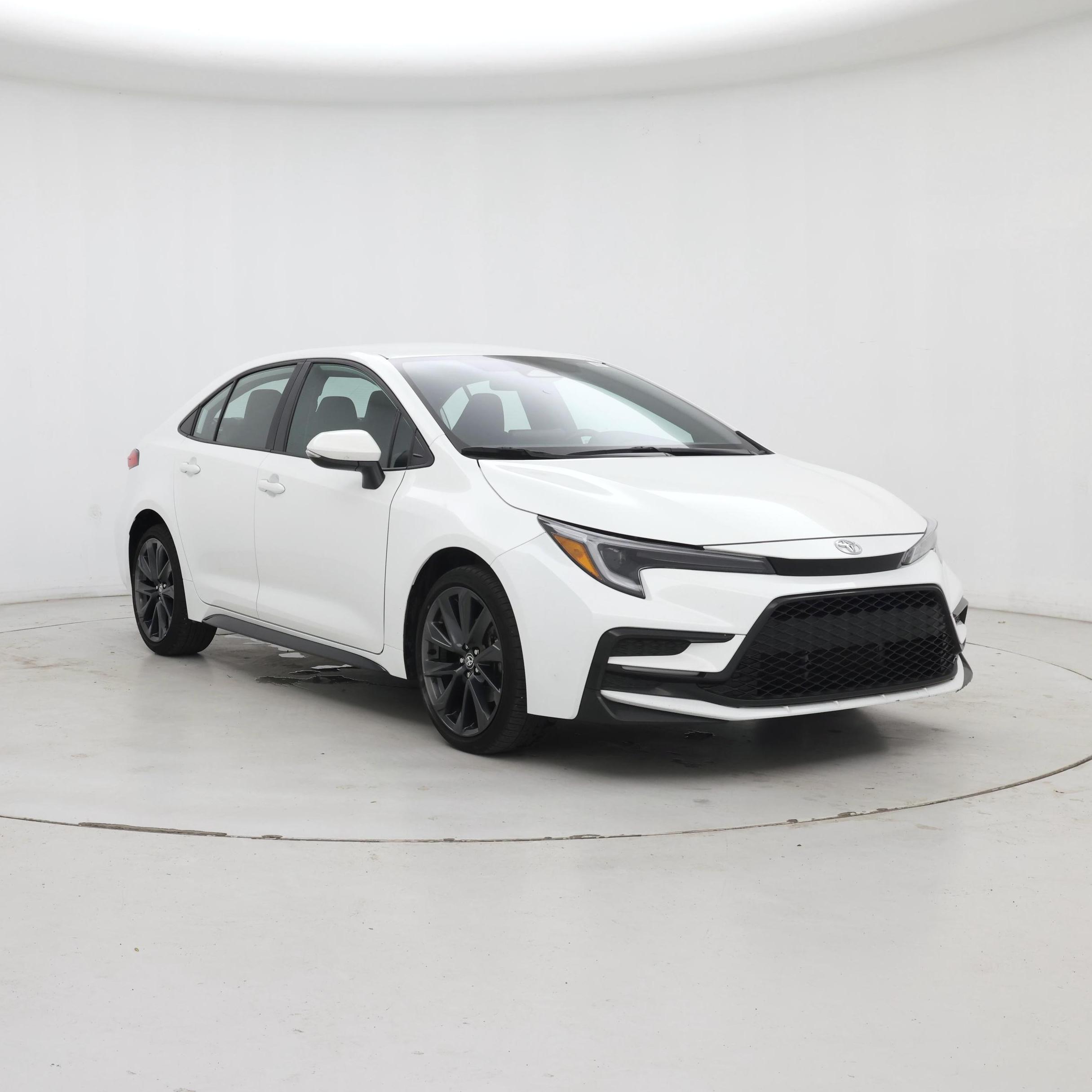 White 2025 Toyota Corolla Sedan Front-Wheel Drive Automatic