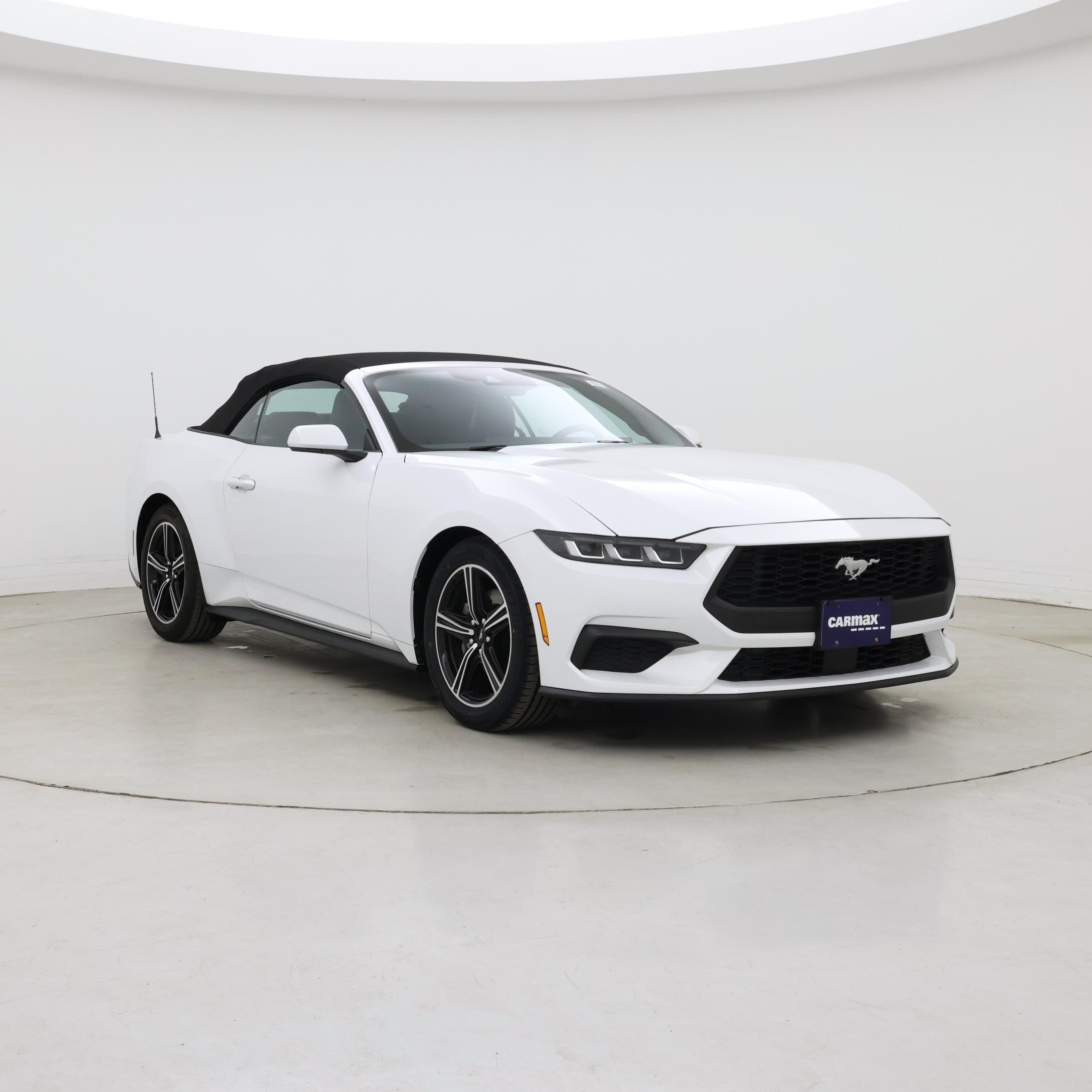 White 2024 Ford Mustang Convertible Rear-Wheel Drive Automatic