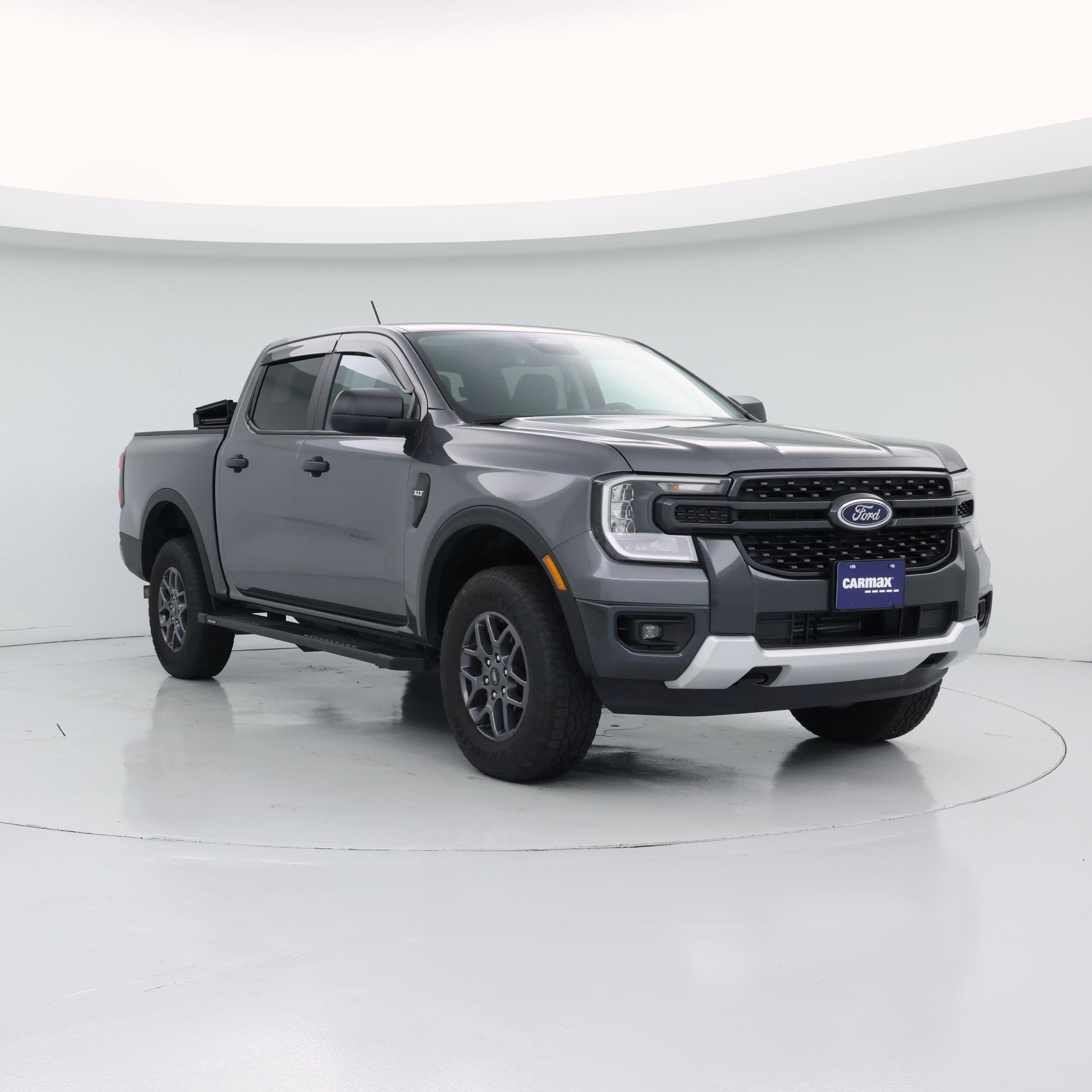 Gray 2025 Ford Ranger XLT SuperCrew 4WD Pickup Truck Four-Wheel Drive Automatic