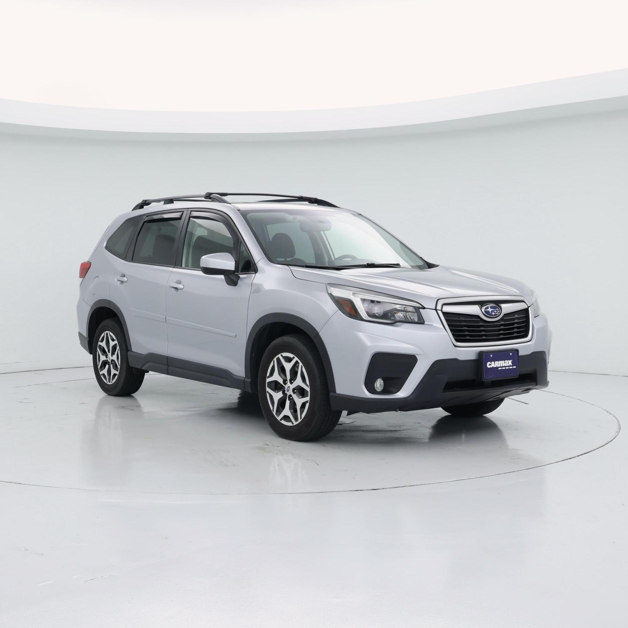 Silver 2021 Subaru Forester Premium Crossover AWD SUV / Crossover All-Wheel Drive Automatic