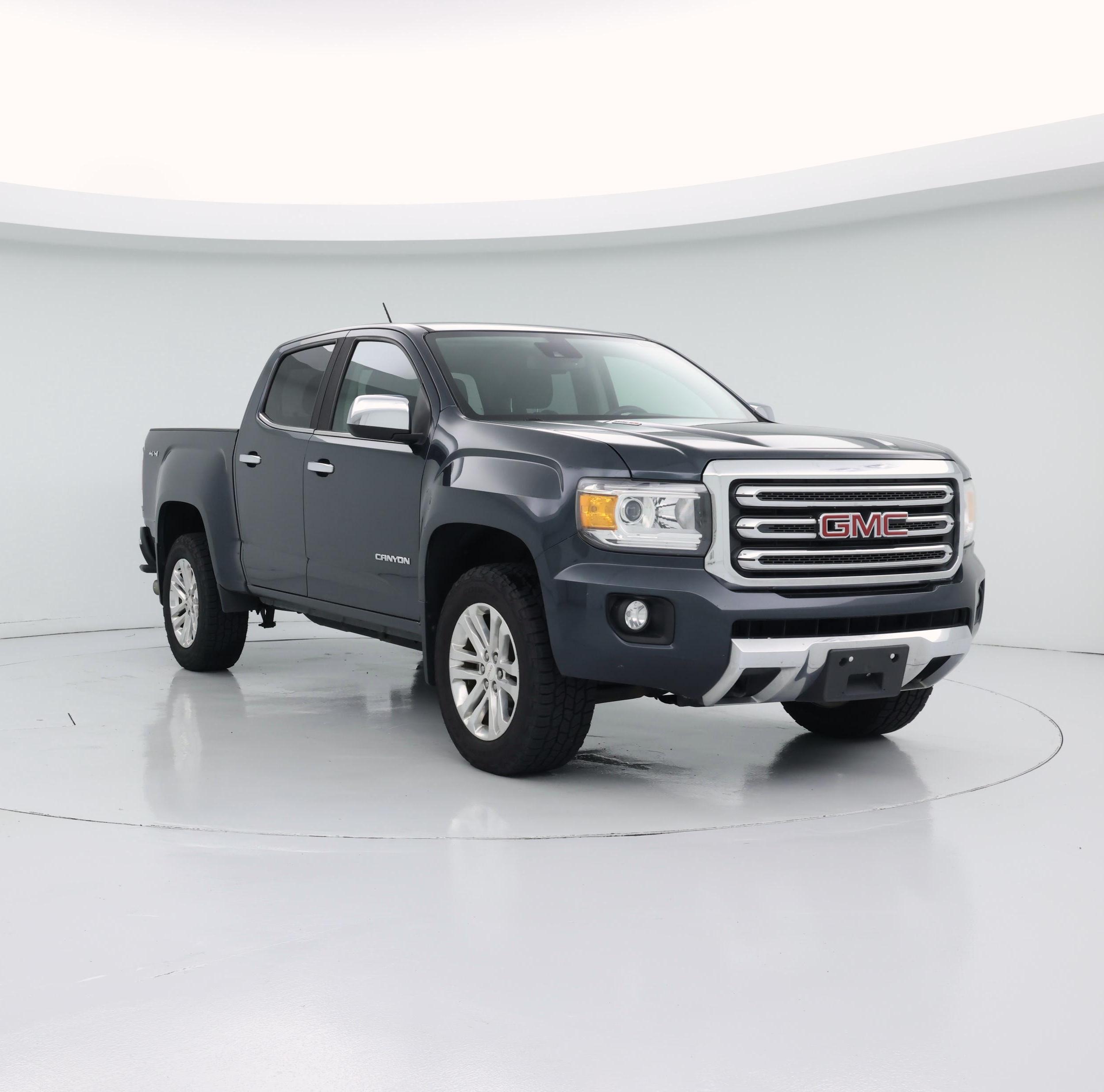 Green 2017 GMC Canyon Pickup Truck Four-Wheel Drive Automatic