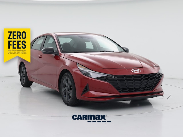 Red 2023 Hyundai Elantra Hybrid Sedan Front-Wheel Drive Automatic