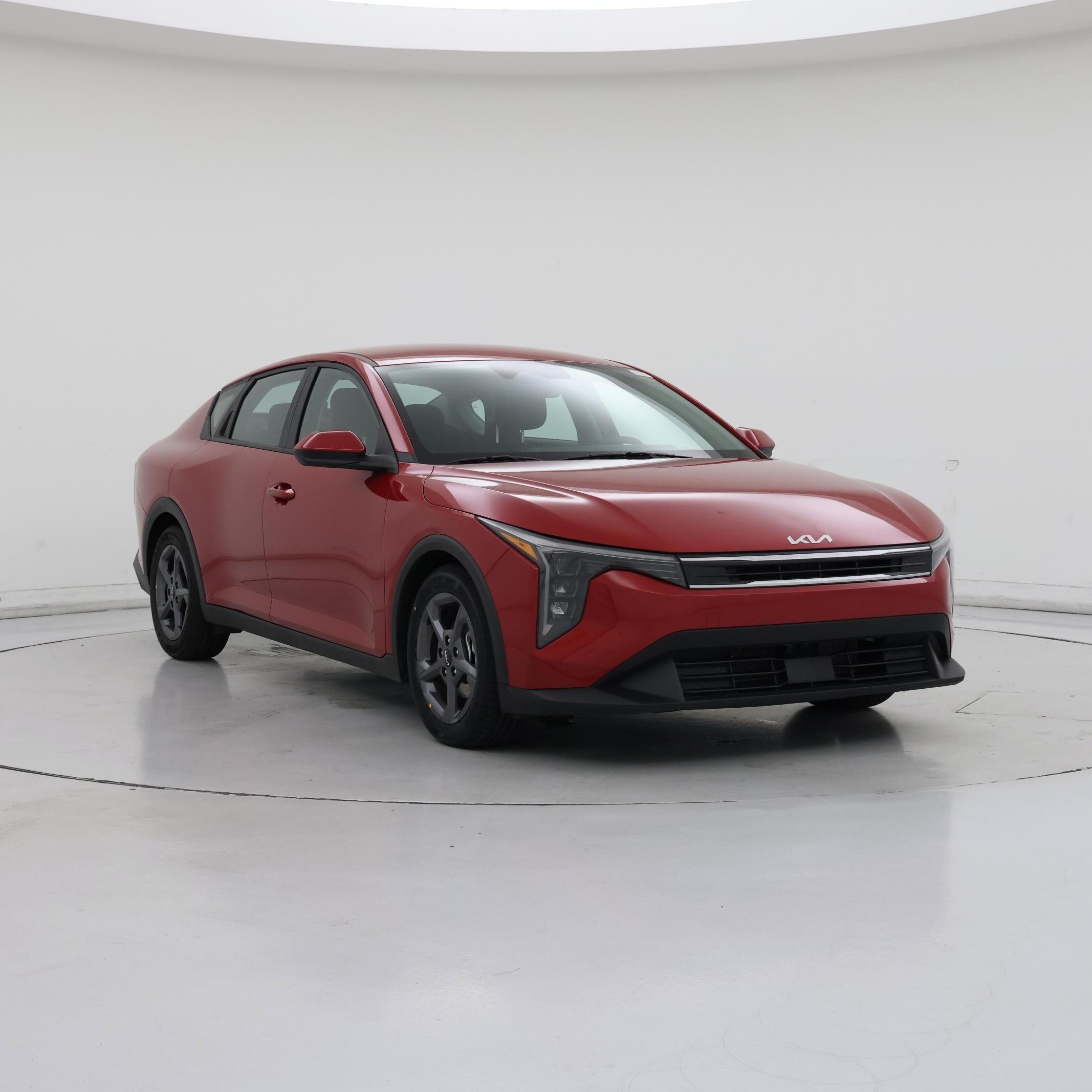 Red 2025 Kia K4 LXS FWD Sedan Front-Wheel Drive Automatic