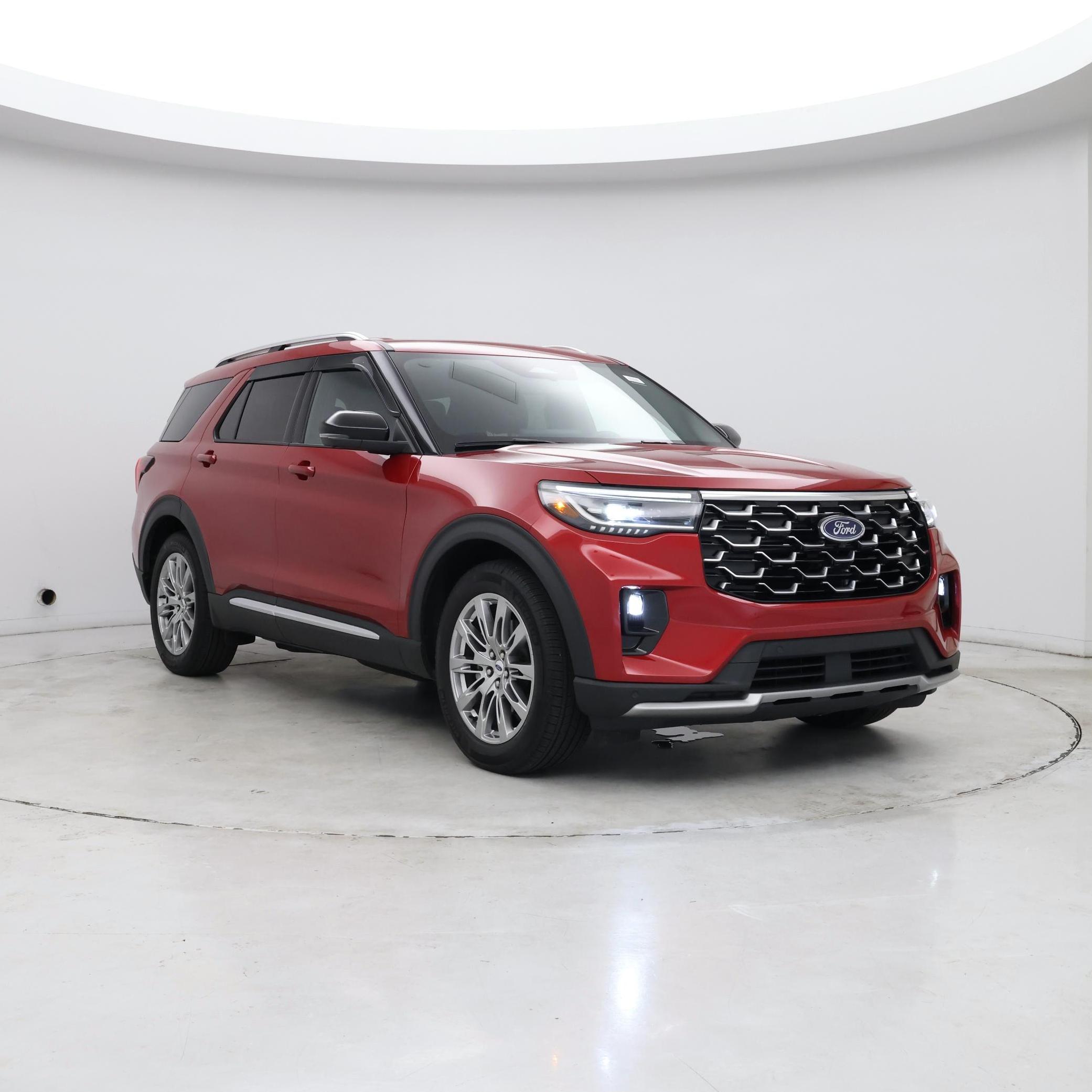 Red 2025 Ford Explorer Platinum RWD SUV / Crossover Rear-Wheel Drive Automatic