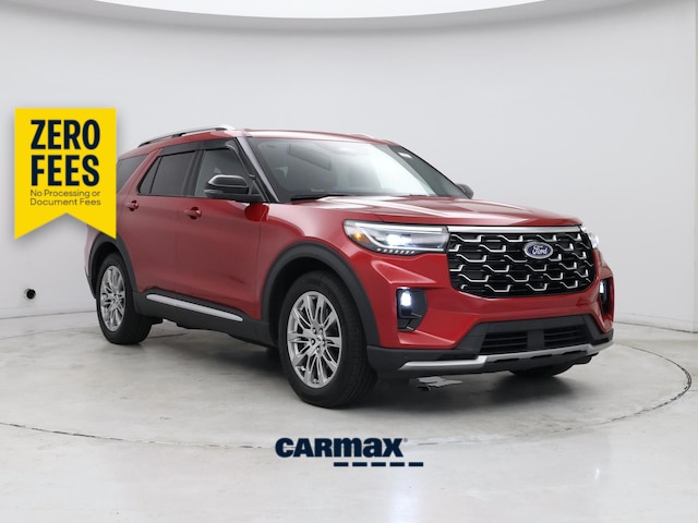 Red 2025 Ford Explorer Platinum RWD SUV / Crossover Rear-Wheel Drive Automatic