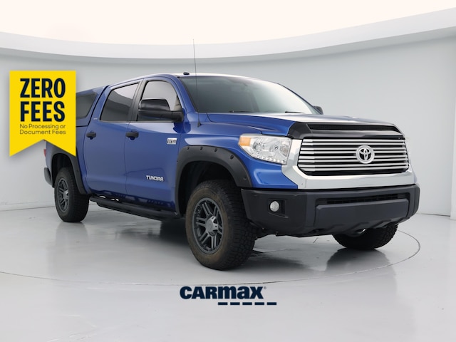 Blue 2016 Toyota Tundra Pickup Truck Four-Wheel Drive Automatic