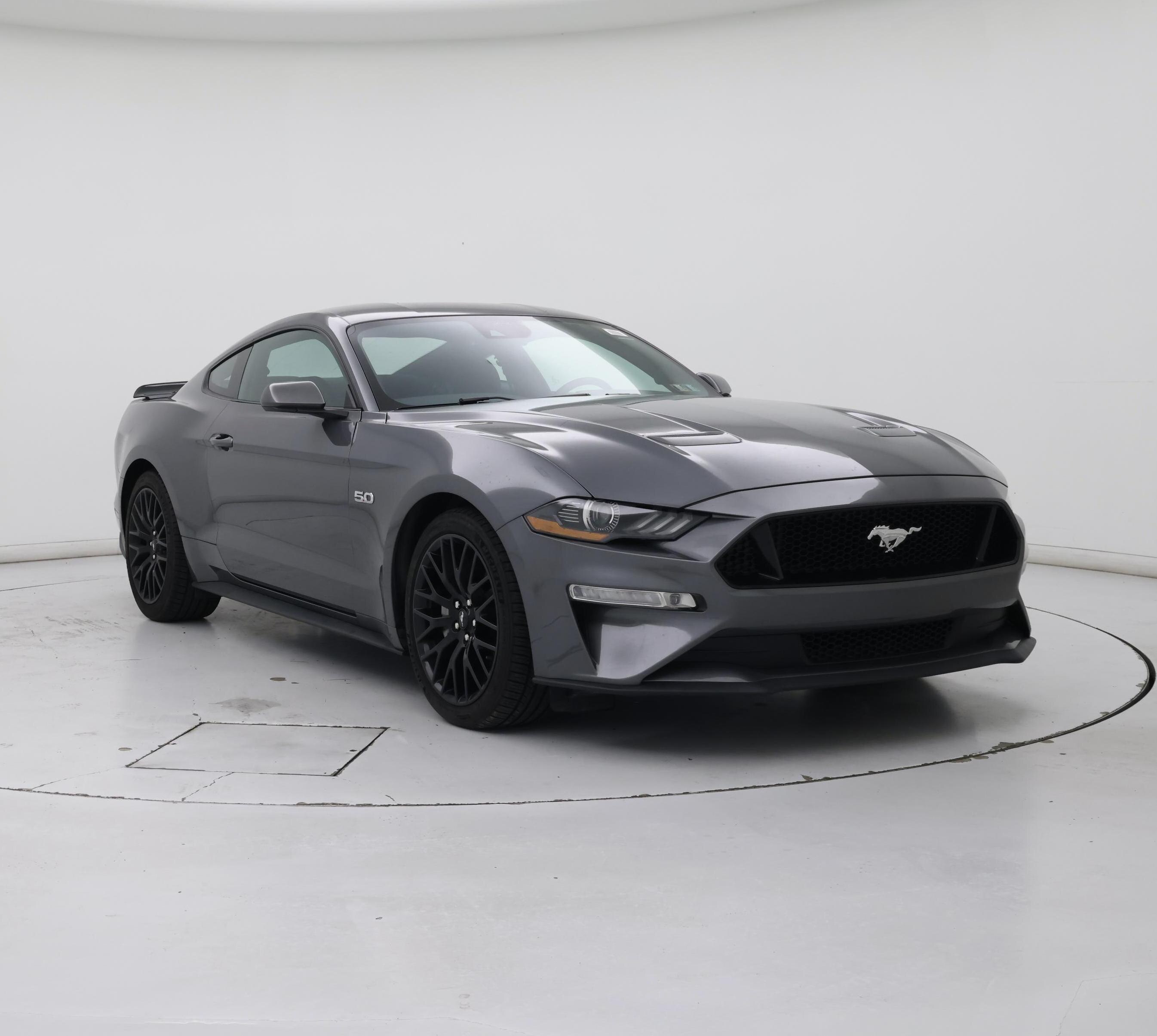 Gray 2021 Ford Mustang Coupe Rear-Wheel Drive Automatic