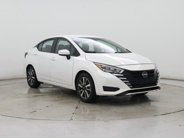 White 2025 Nissan Versa SV FWD Sedan Front-Wheel Drive Automatic