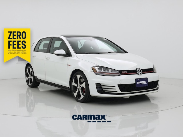 White 2017 Volkswagen Golf GTI 2.0T SE 4-Door FWD Hatchback Front-Wheel Drive Automatic