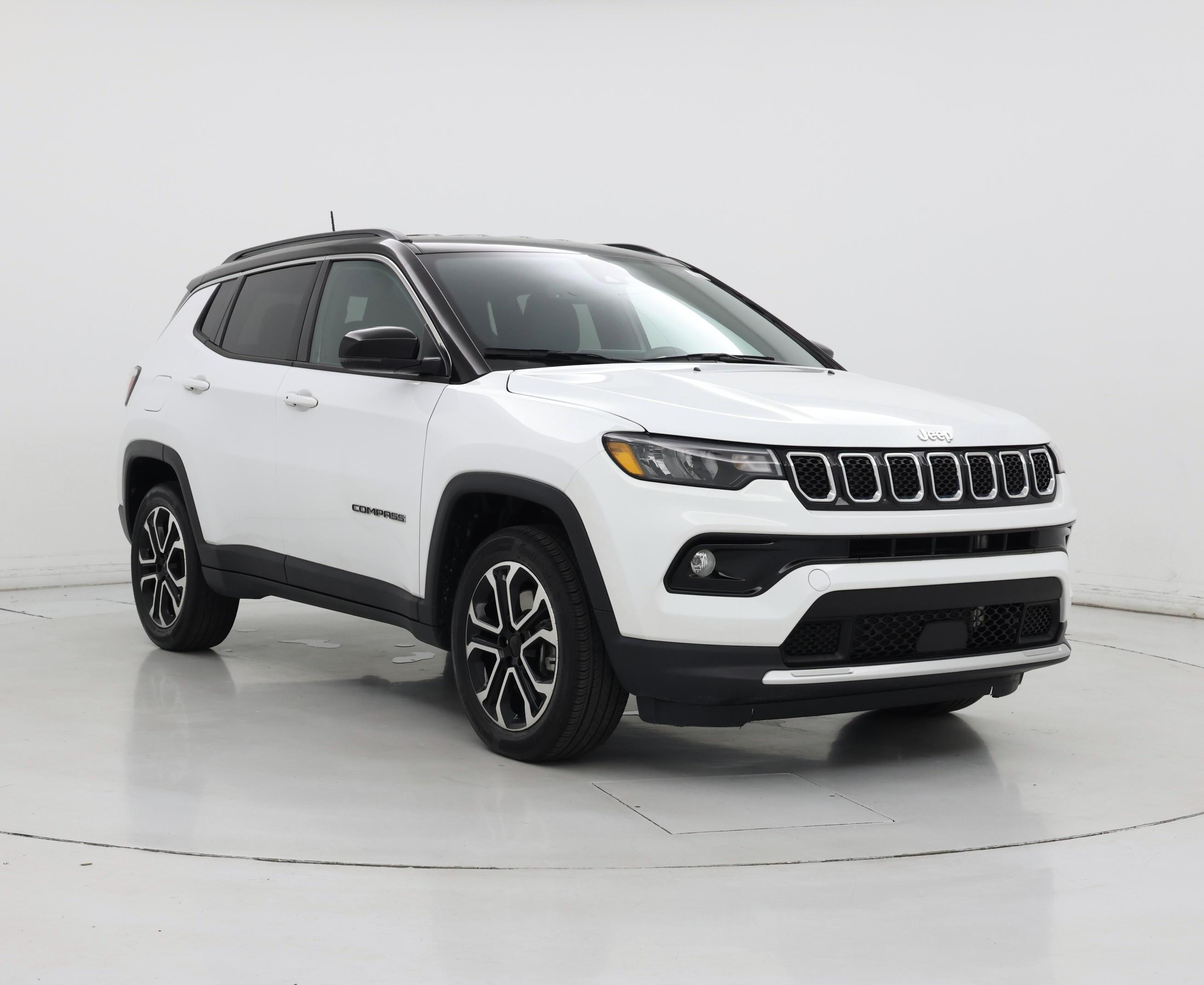 White 2023 Jeep Compass SUV / Crossover Four-Wheel Drive Automatic