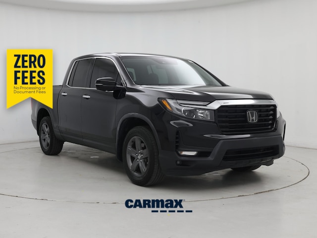 Black 2022 Honda Ridgeline Pickup Truck All-Wheel Drive Automatic