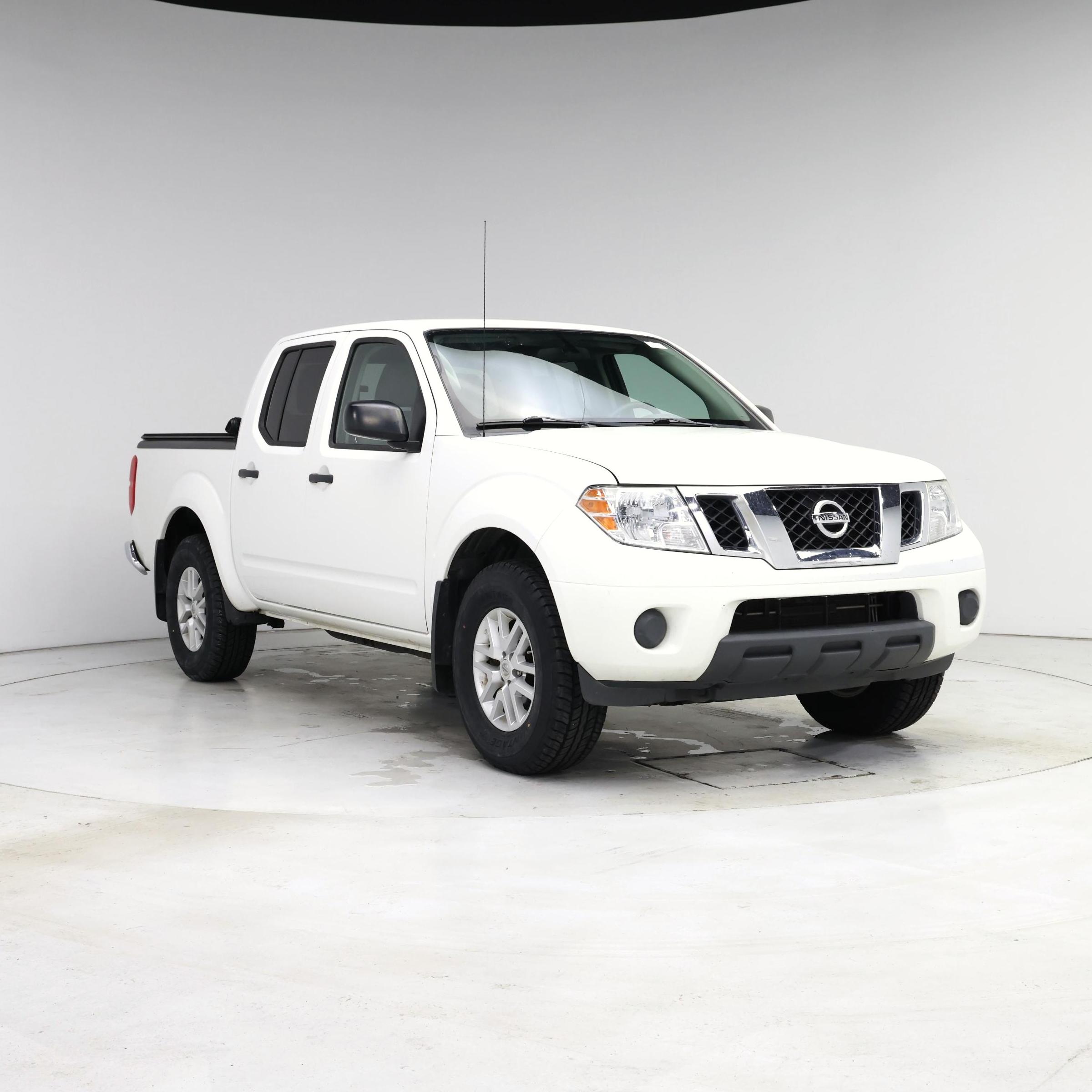 White 2019 Nissan Frontier Pickup Truck Four-Wheel Drive Automatic