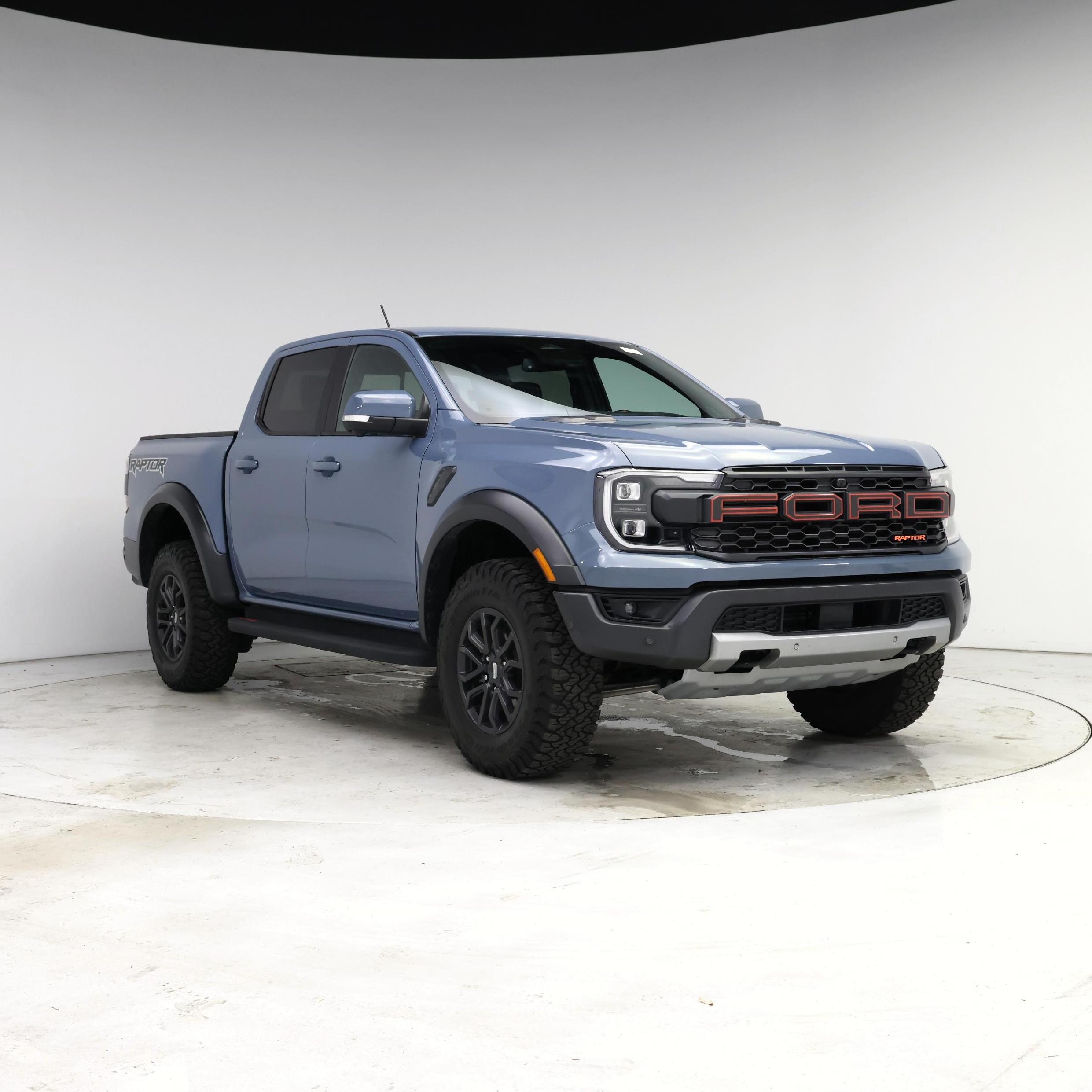 Gray 2024 Ford Ranger Pickup Truck Four-Wheel Drive Automatic