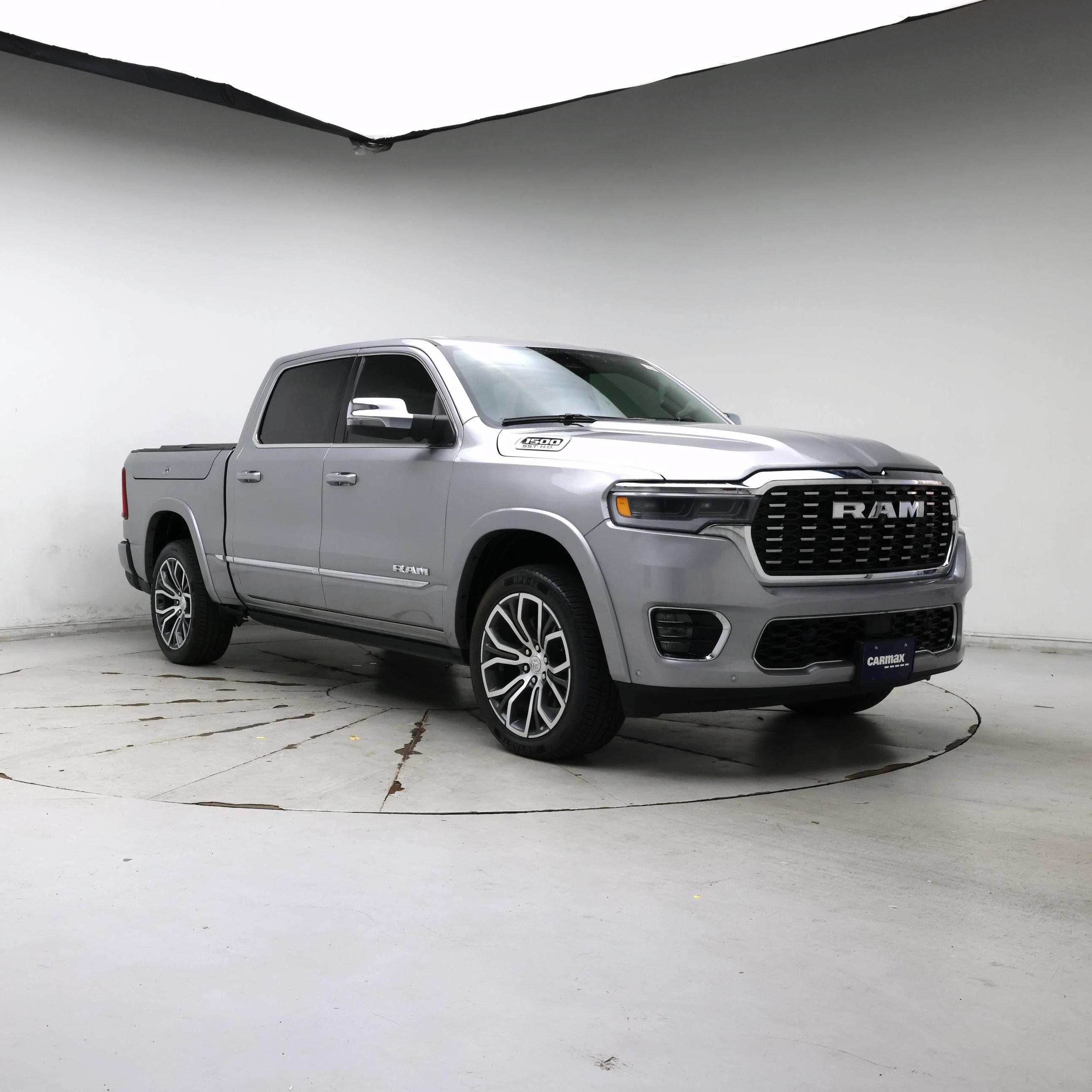 Silver 2025 RAM 1500 Pickup Truck Four-Wheel Drive Automatic