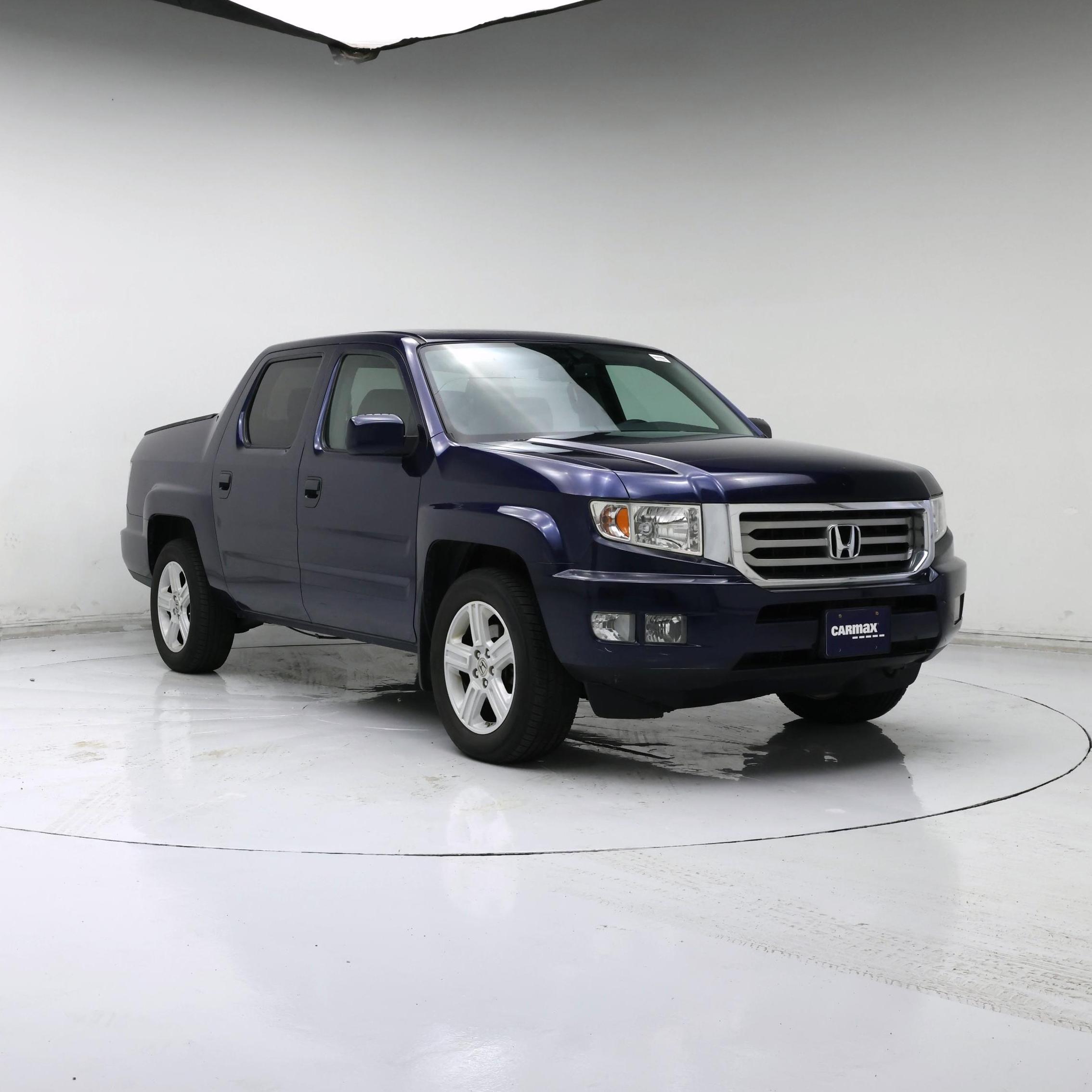 Blue 2014 Honda Ridgeline Pickup Truck Four-Wheel Drive Automatic
