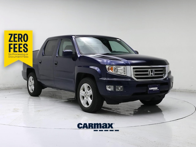 Blue 2014 Honda Ridgeline Pickup Truck Four-Wheel Drive Automatic