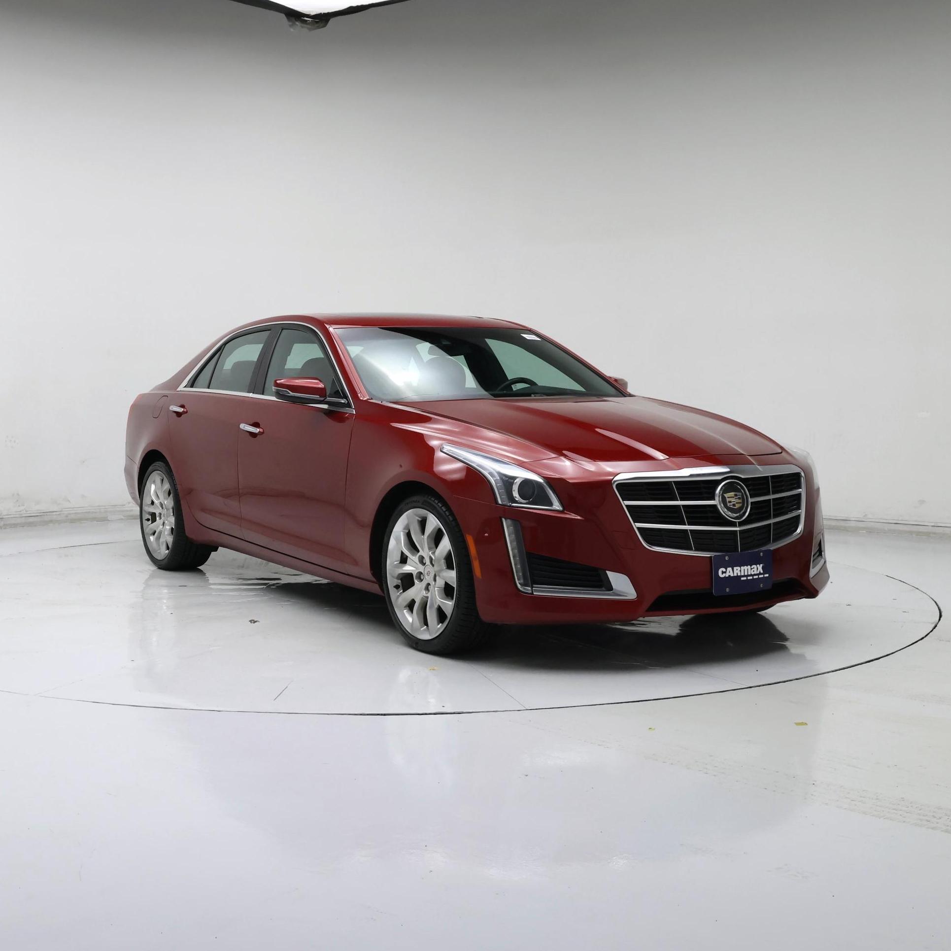 Red (Burgundy) 2014 Cadillac CTS Sedan All-Wheel Drive Automatic