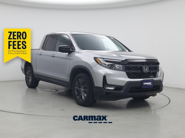 Silver 2024 Honda Ridgeline Sport AWD Pickup Truck All-Wheel Drive Automatic