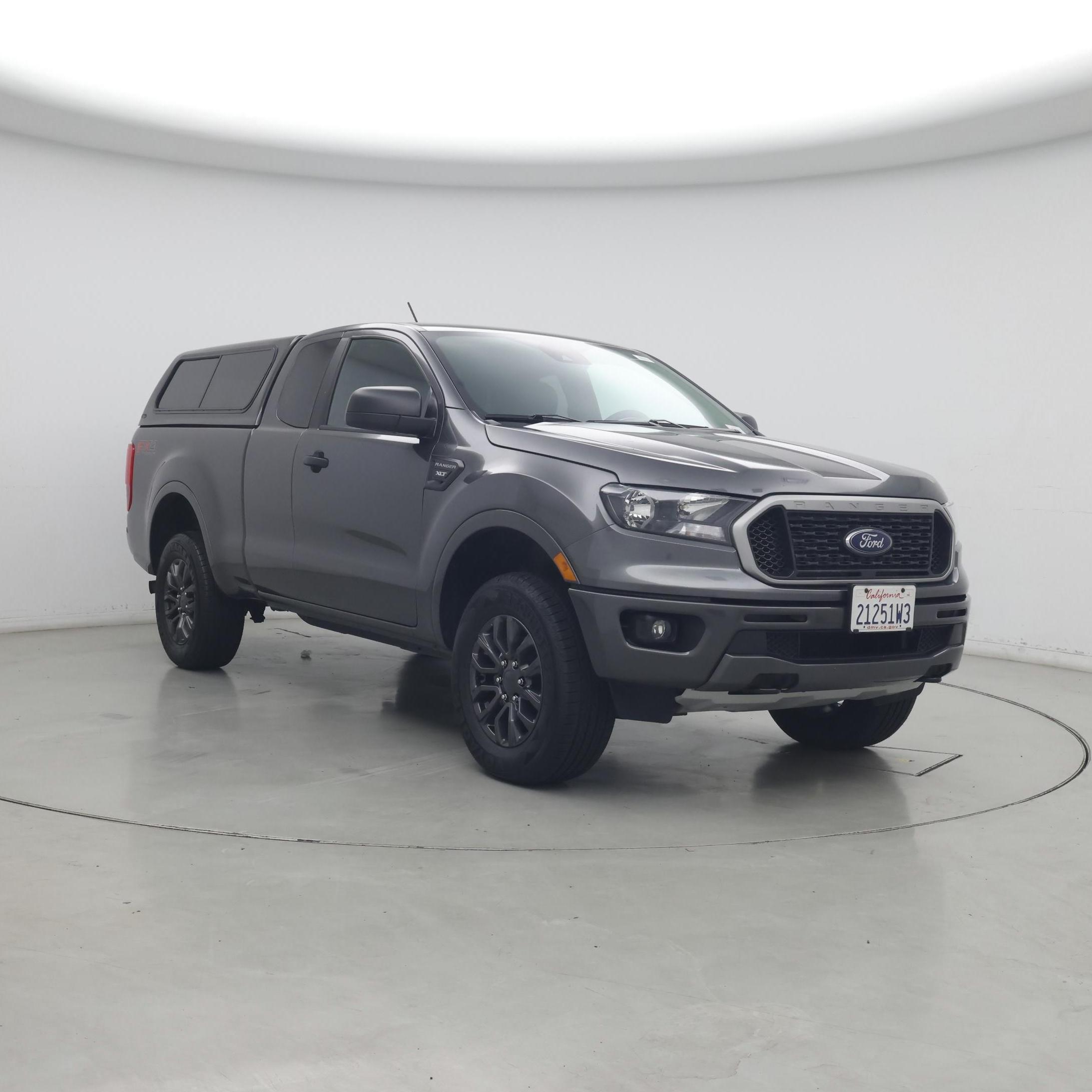 Gray 2020 Ford Ranger Pickup Truck Four-Wheel Drive Automatic