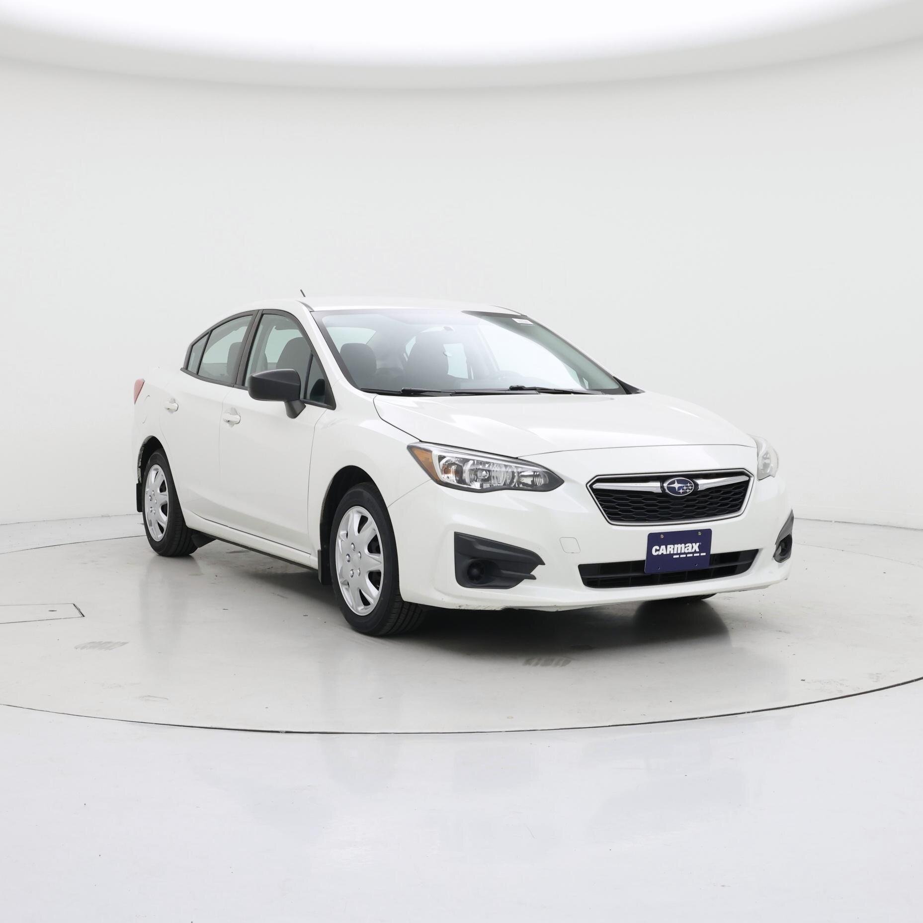 White 2017 Subaru Impreza Sedan  Automatic