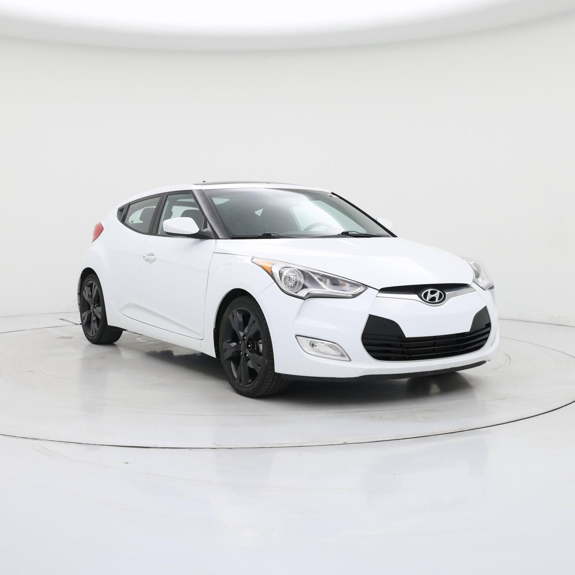 White 2017 Hyundai Veloster Coupe Front-Wheel Drive Automatic