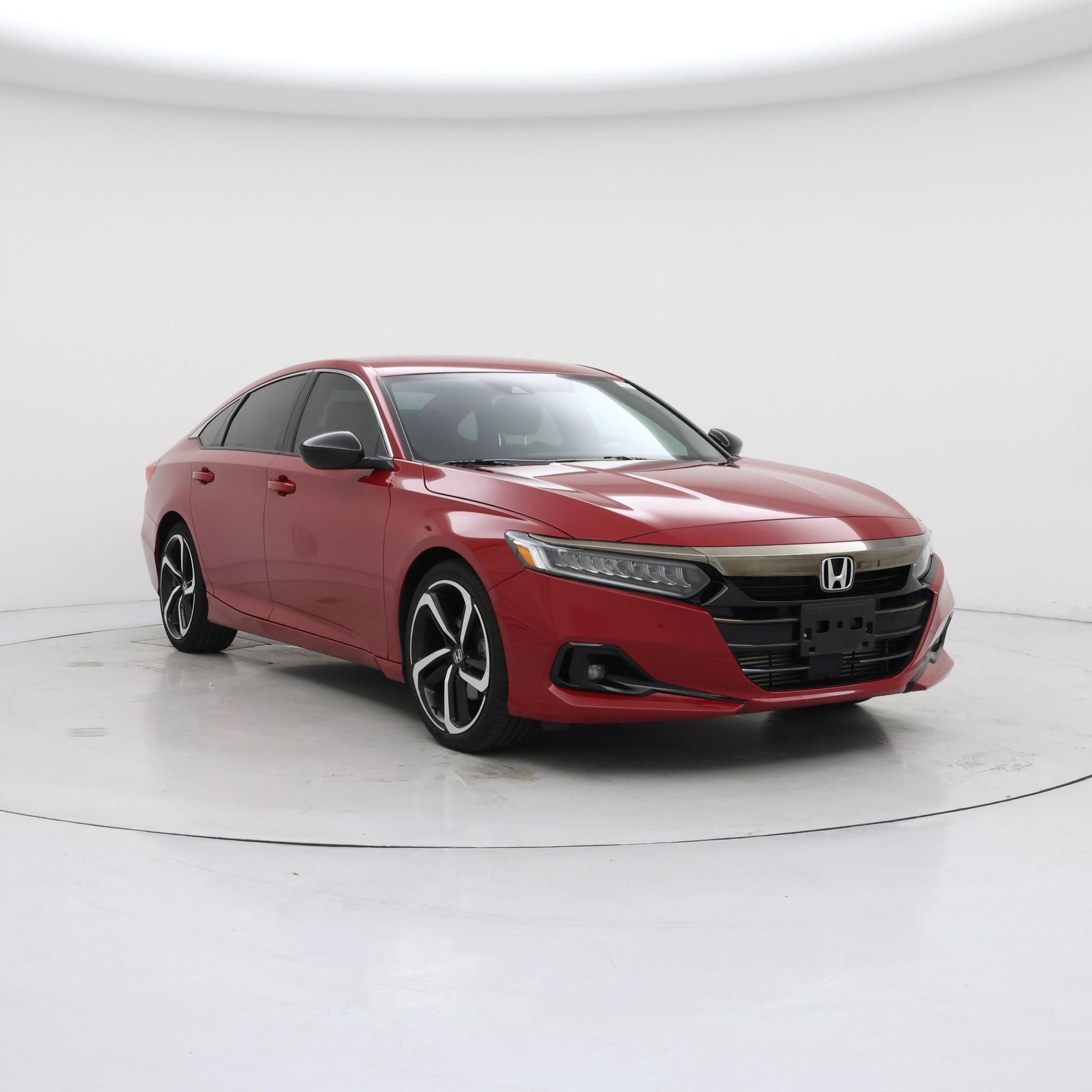 Red 2021 Honda Accord Sedan Front-Wheel Drive Automatic