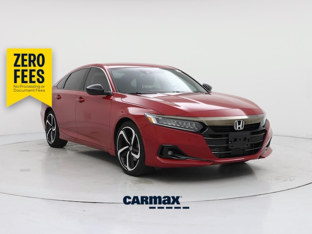 Red 2021 Honda Accord Sedan Front-Wheel Drive Automatic