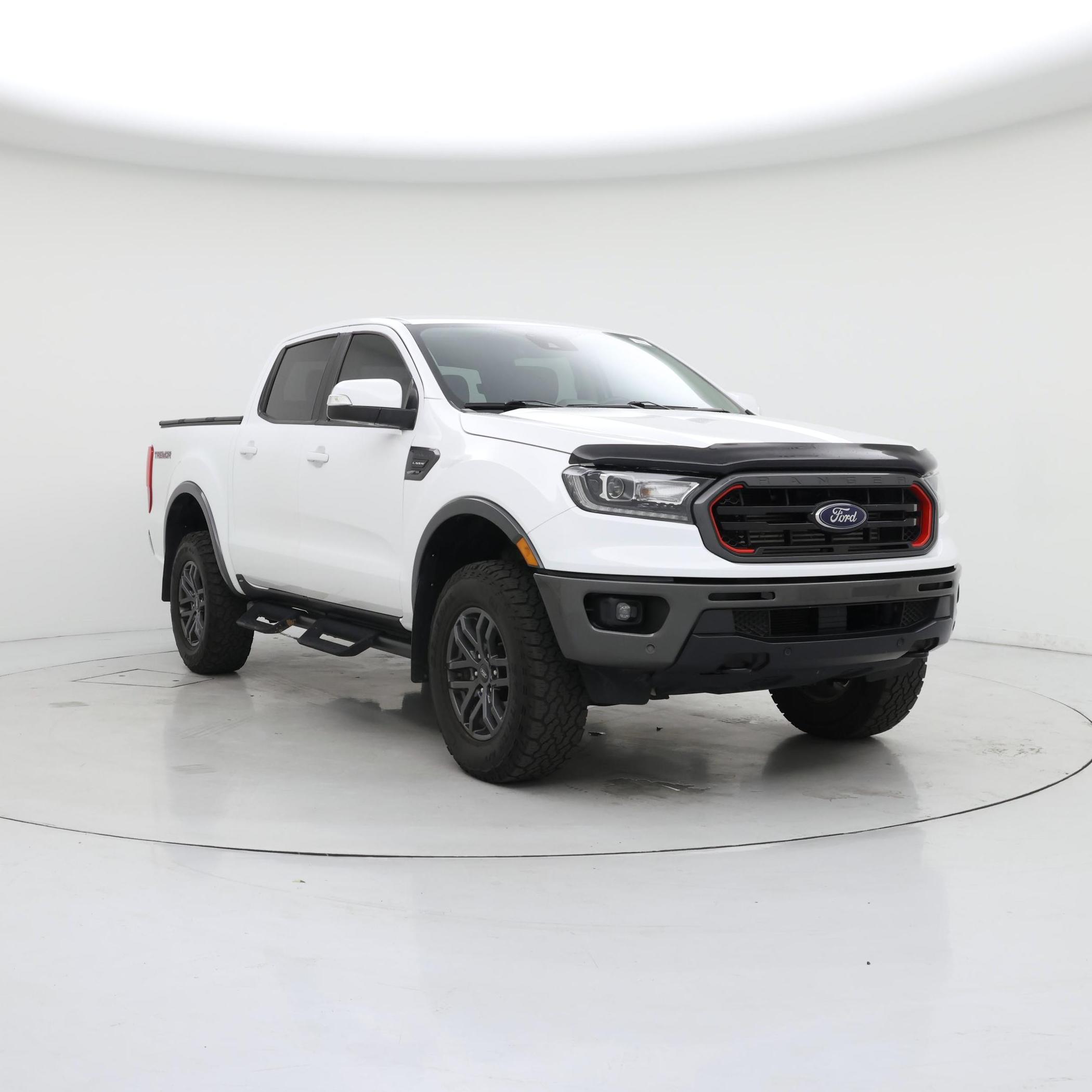 White 2021 Ford Ranger Pickup Truck Four-Wheel Drive Automatic