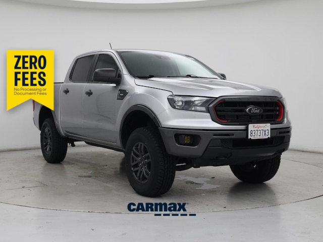 Silver 2022 Ford Ranger XLT SuperCrew 4WD Pickup Truck Four-Wheel Drive Automatic
