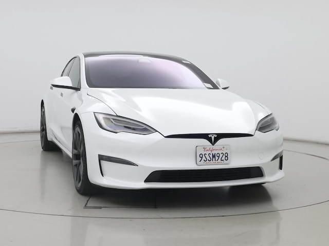 White 2022 Tesla Model S AWD Sedan All-Wheel Drive Automatic