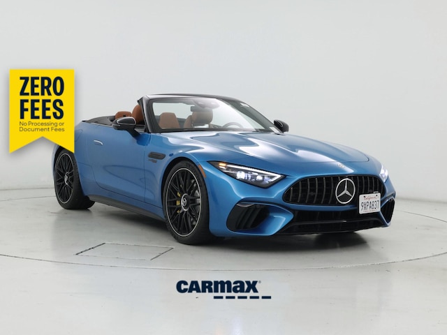 Blue 2022 Mercedes-Benz SL-Class Convertible All-Wheel Drive Automatic