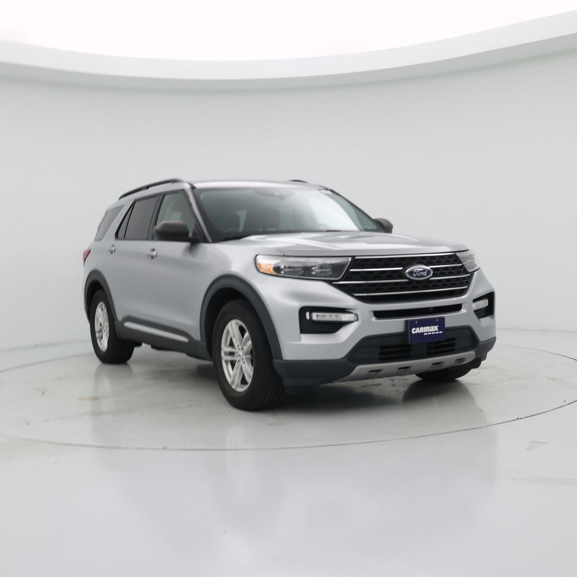 Silver 2022 Ford Explorer SUV / Crossover Rear-Wheel Drive Automatic