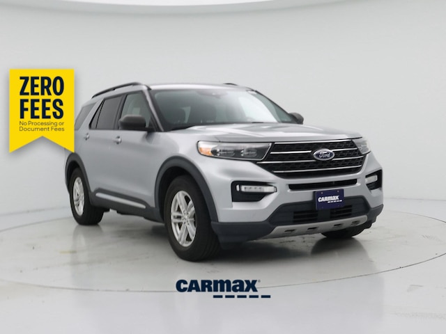 Silver 2022 Ford Explorer SUV / Crossover Rear-Wheel Drive Automatic