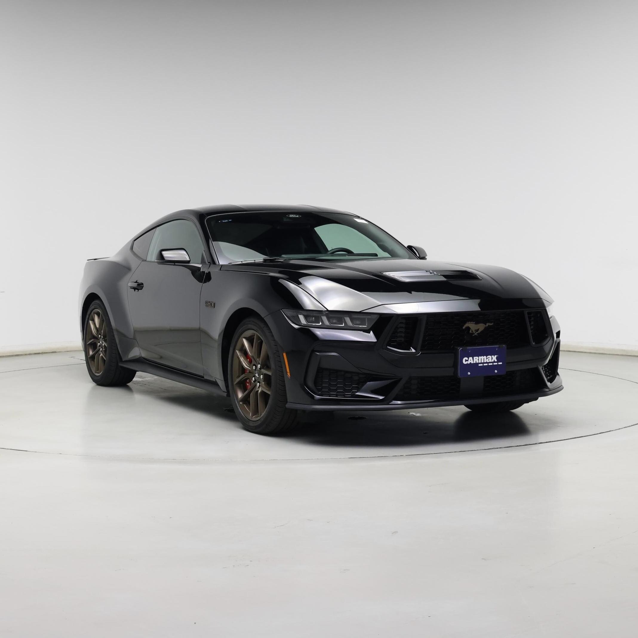 Black 2024 Ford Mustang Coupe Rear-Wheel Drive Automatic