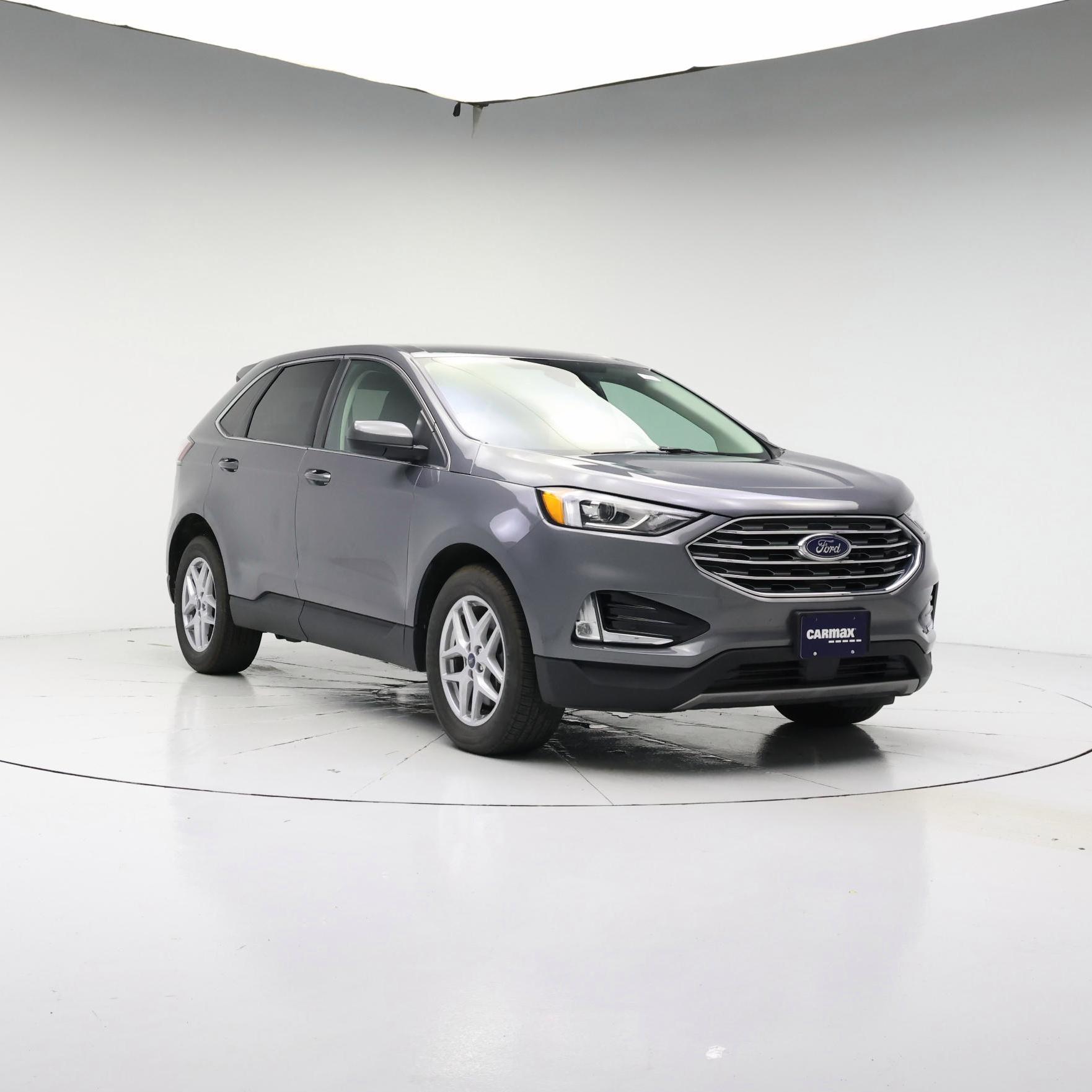 Gray 2021 Ford Edge SEL AWD SUV / Crossover All-Wheel Drive Automatic